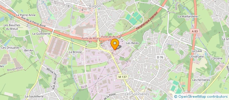 localisation de l'entreprise GRAND OUEST IMMOBILIER  REZE