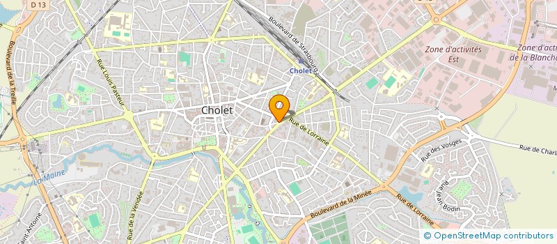 localisation de l'entreprise GRAND OUEST INFORMATIQUE à CHOLET