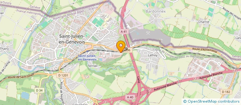 localisation de l'entreprise GRAND PACIFIC 74  SAINT-JULIEN-EN-GENEVOIS