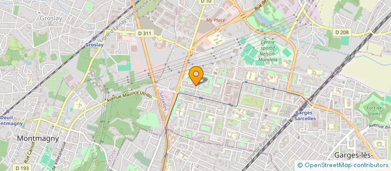 localisation de l'entreprise GRAND PARIS BTP à SARCELLES