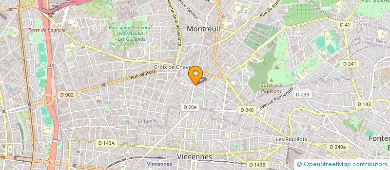localisation de l'entreprise GRAND PARIS EXPRESS à MONTREUIL