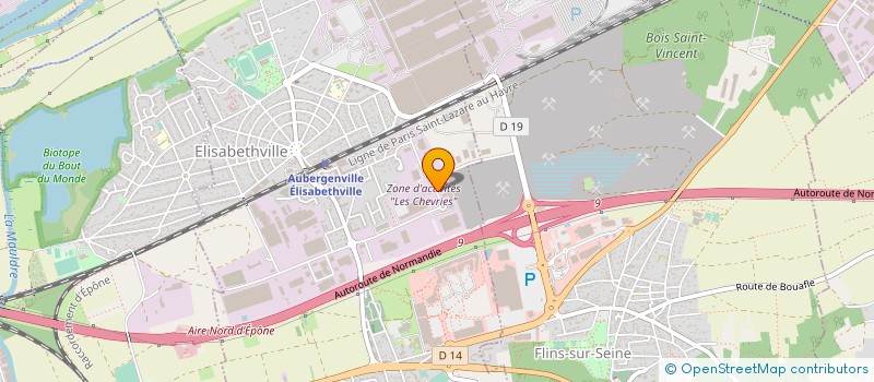 localisation de l'entreprise GRAND PARIS SEINE ET OISE à AUBERGENVILLE