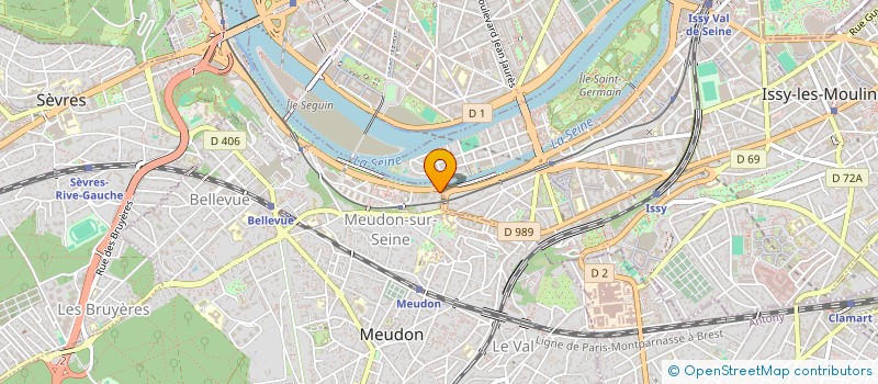 localisation de l'entreprise GRAND PARIS SEINE OUEST à MEUDON
