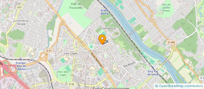 localisation de l'entreprise GRAND PARIS SUD ENERGIE POSITIVE à EVRY-COURCOURONNES