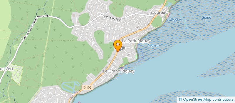 localisation de l'entreprise GRAND PIQUEY  LEGE-CAP-FERRET