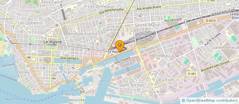 localisation de l'entreprise GRAND PORT FLUVIO-MARITIME DE L'AXE SEINE à LE HAVRE