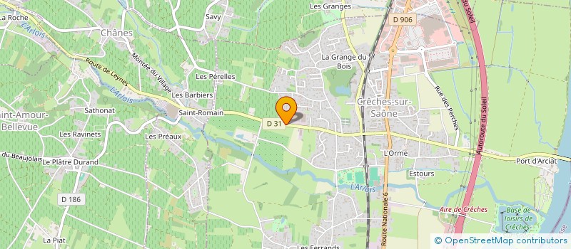 localisation de l'entreprise GRAND PRIX AUTO SERVICES  CRECHES-SUR-SAONE