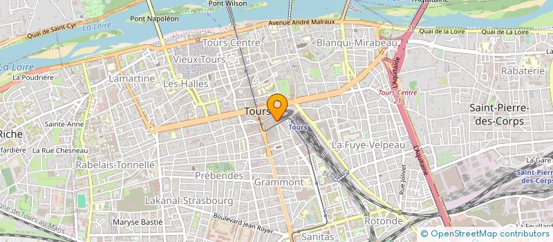 localisation de l'entreprise GRAND QUARTIER BORDEAUX VINCI à TOURS