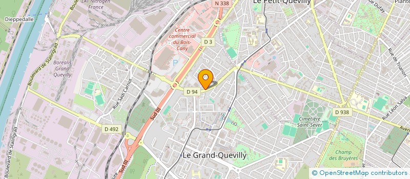 localisation de l'entreprise GRAND QUEVILLY PRIMEUR à LE GRAND-QUEVILLY