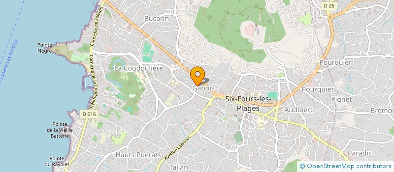 localisation de l'entreprise GRAND ROUVEAU à SIX FOURS LES PLAGES
