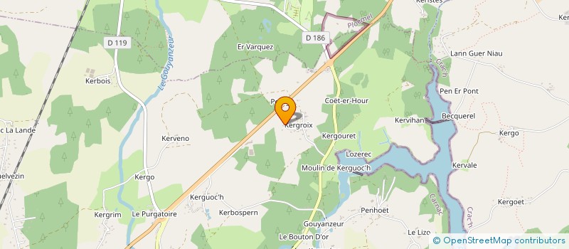 localisation de l'entreprise GRAND ROUVEAU  CARNAC