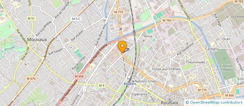 localisation de l'entreprise GRAND RUE 29  ROUBAIX