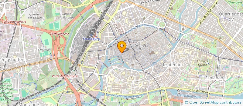 localisation de l'entreprise GRAND'RUE  STRASBOURG