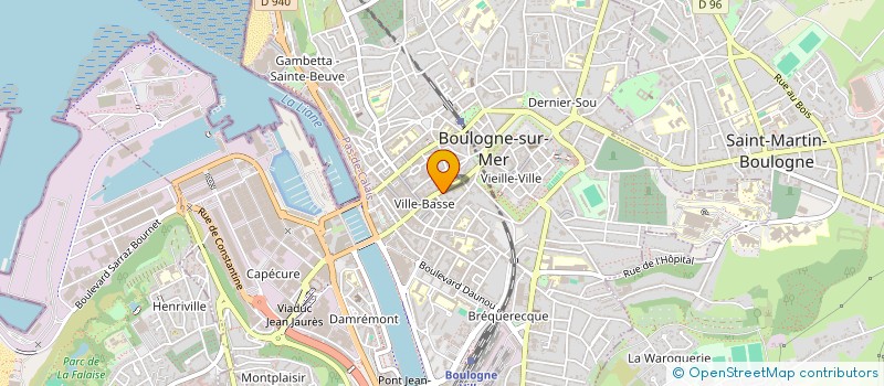 localisation de l'entreprise GRAND'RUE  BOULOGNE-SUR-MER