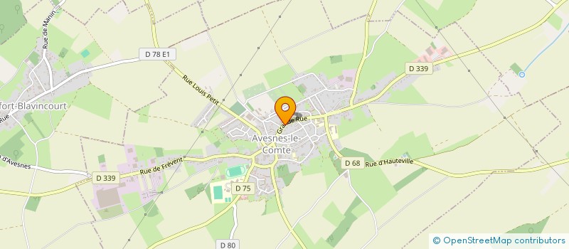 localisation de l'entreprise GRAND RUE  AVESNES-LE-COMTE