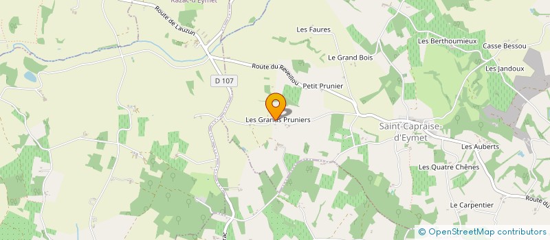 localisation de l'entreprise GRAND RUE  SAINT-CAPRAISE-D'EYMET