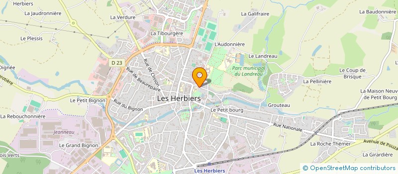 localisation de l'entreprise GRAND'RUE  LES HERBIERS