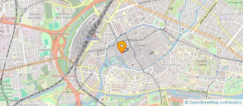 localisation de l'entreprise GRAND'RUE DISTRIBUTION à STRASBOURG