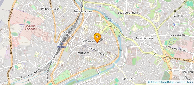 localisation de l'entreprise GRAND'RUE IMMOBILIER  POITIERS
