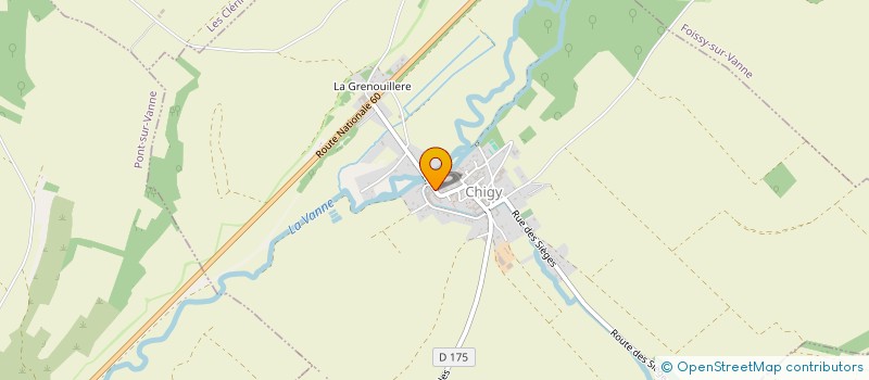 localisation de l'entreprise GRAND SARL à COURGENAY