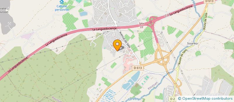 localisation de l'entreprise GRAND SUD  POUSSAN