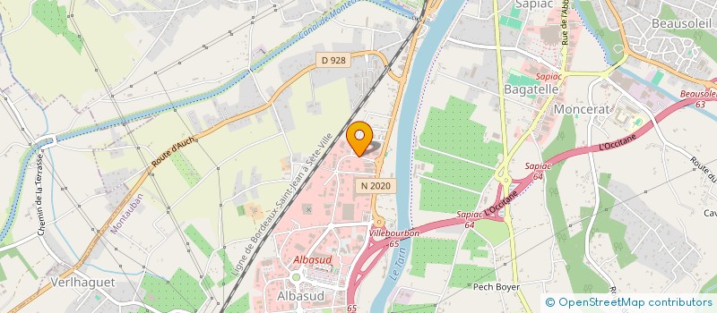 localisation de l'entreprise GRAND SUD ENERGIE VERTE  MONTAUBAN