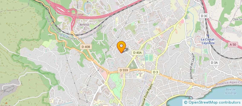 localisation de l'entreprise GRAND SUD EVENEMENT à LA CIOTAT