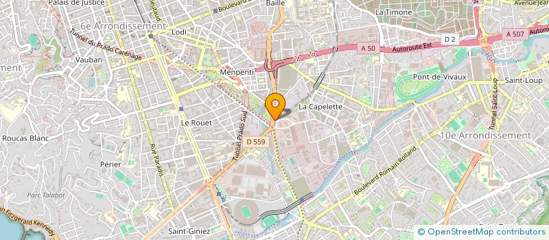 localisation de l'entreprise GRAND SUD HABITAT à MARSEILLE