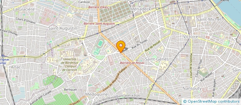 localisation de l'entreprise GRAND SUD IMMOBILIER à BORDEAUX