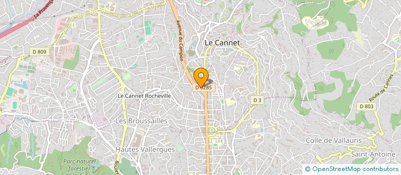 localisation de l'entreprise GRAND SUD IMMOBILIER à LE CANNET