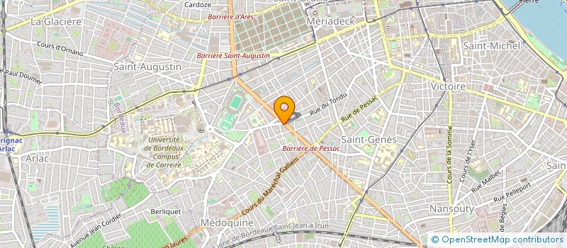 localisation de l'entreprise GRAND SUD IMMOBILIER GESTION  BORDEAUX