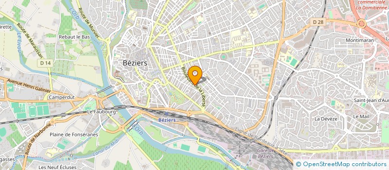 localisation de l'entreprise GRAND SUD MOTOS à BEZIERS