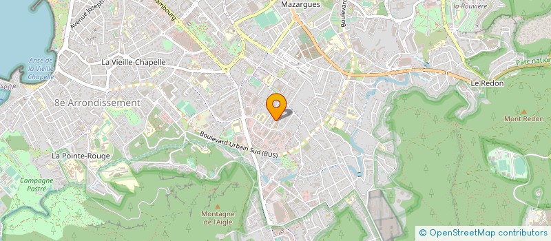 localisation de l'entreprise GRAND SUD PISCINES à MARSEILLE