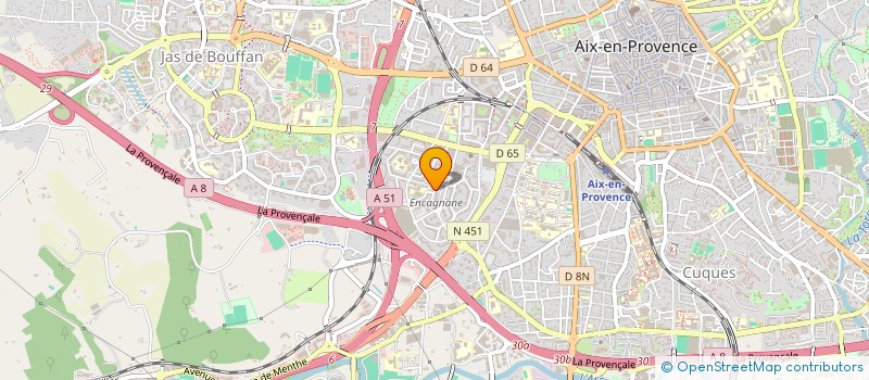 localisation de l'entreprise GRAND SUD SANTE à AIX-EN-PROVENCE