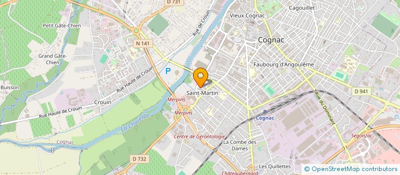 localisation de l'entreprise GRAND TEMPS ASS CITOYENNE à COGNAC