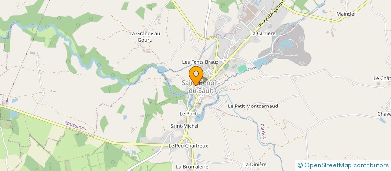 localisation de l'entreprise GRAND THEATRE à SAINT-BENOIT-DU-SAULT