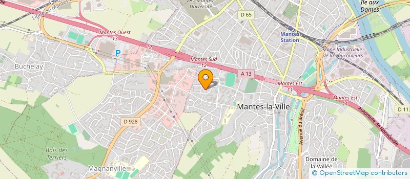 localisation de l'entreprise GRAND TREFLE AUTO à MANTES-LA-VILLE