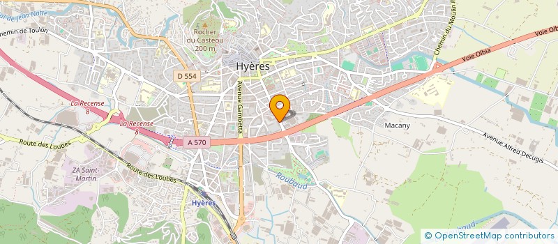 localisation de l'entreprise GRAND TRIANON à HYERES