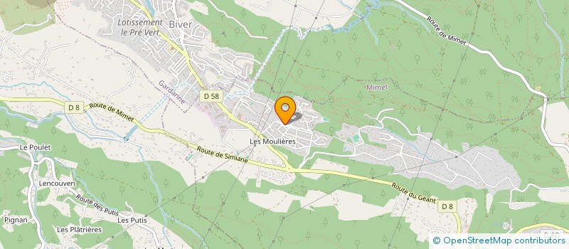 localisation de l'entreprise GRAND VALLAT  MIMET