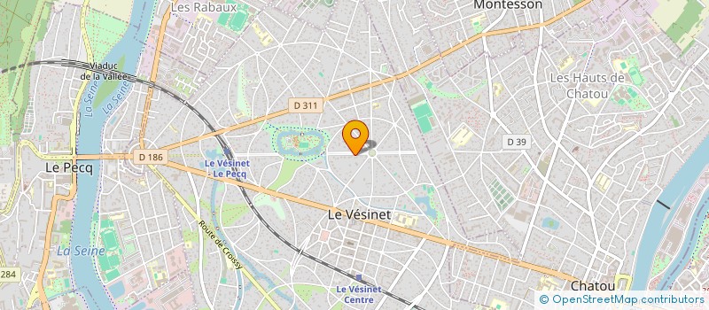 localisation de l'entreprise GRAND VENEUR  LE VESINET