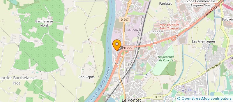 localisation de l'entreprise GRAND VERT à LE PONTET