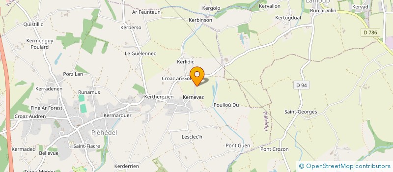 localisation de l'entreprise GRAND VOYAGE SAILING SCHOOL  PLEGUIEN