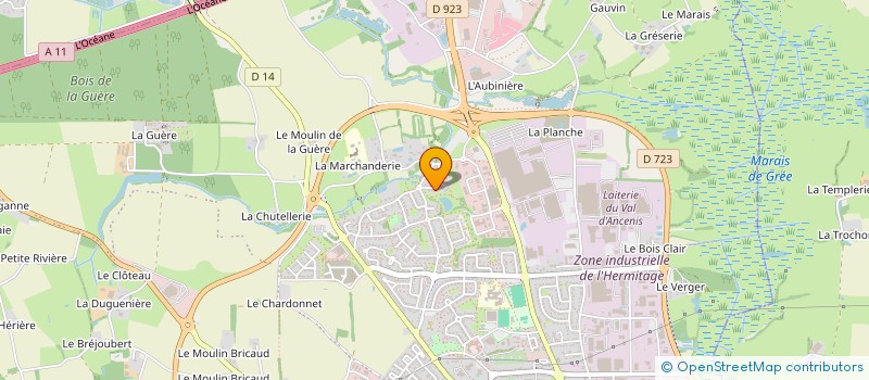 localisation de l'entreprise GRAND'VUE  ANCENIS-SAINT-GEREON