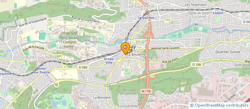 localisation de l'entreprise GRAND WEILIN à ORSAY
