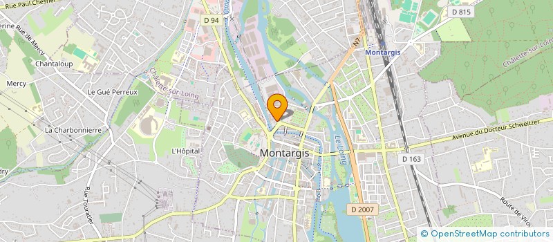 localisation de l'entreprise GRANDAIR à MONTARGIS