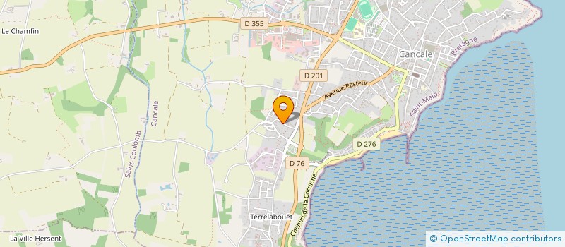 localisation de l'entreprise GRANDBE  CANCALE