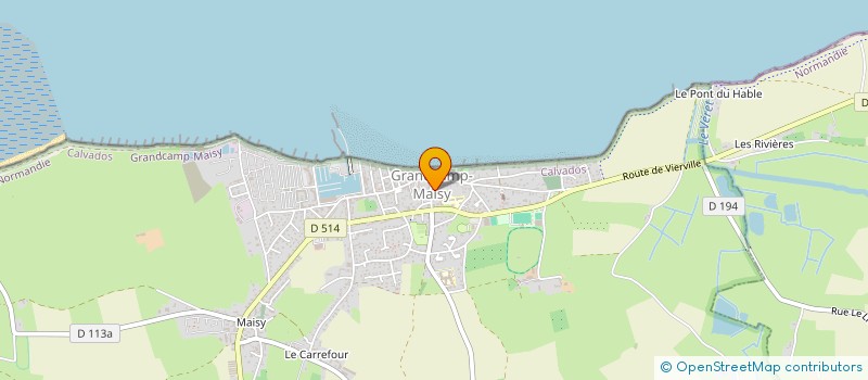 localisation de l'entreprise GRANDCAMP MAISY TAXI  GRANDCAMP-MAISY