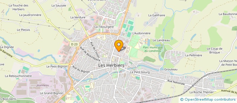 localisation de l'entreprise GRANDCHAMP OLONNE  LES HERBIERS
