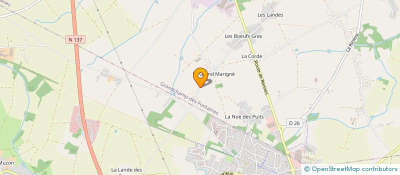 localisation de l'entreprise GRANDCHAMP TENNIS DE TABLE  GRANDCHAMP-DES-FONTAINES