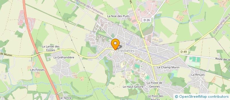 localisation de l'entreprise GRANDCHAMPENOISE BOXE FRANCAISE -SAVATE  GRANDCHAMP-DES-FONTAINES